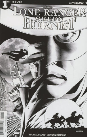 LONE RANGER GREEN HORNET #1 COVER D CASSADAY B&W SKETCH VARIANT