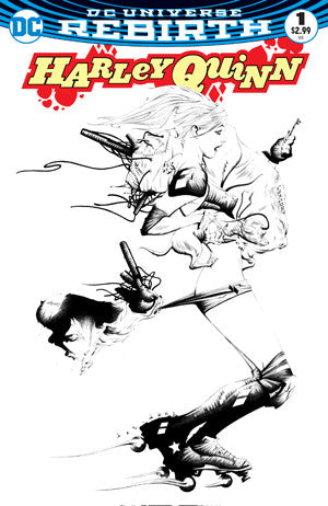 HARLEY QUINN VOL 3 #1 JAE LEE DYNAMIC FORCES B&W VARIANT