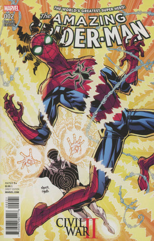 CIVIL WAR II AMAZING SPIDERMAN #2 COVER B KHARY RANDOLPH VARIANT