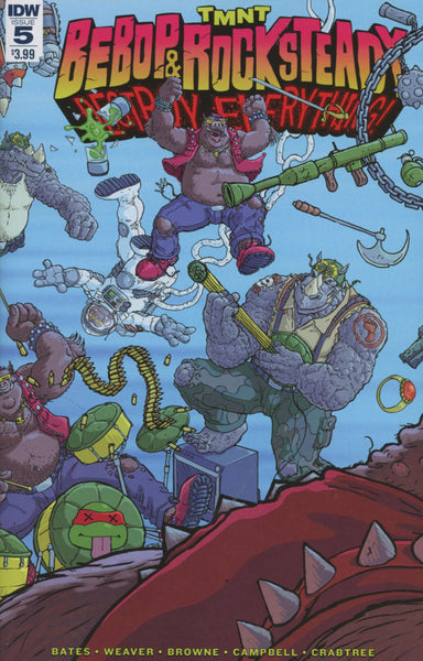 TMNT BEBOP & ROCKSTEADY DESTROY EVERYTHING #5 1ST PRINT