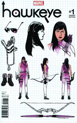 HAWKEYE #1 VOL 5 ROMERO DESIGN VAR NOW