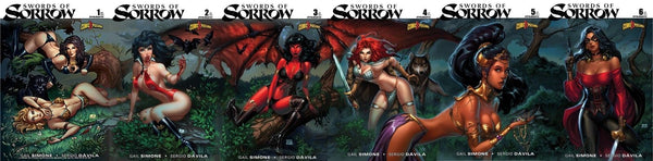 Swords of Sorrow #1-6 Exclusive Nei Ruffino  ComicXposure Bundle