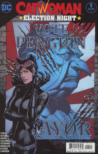 CATWOMAN ELECTION NIGHT #1 COVER VARIANT B FINCH