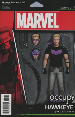 OCCUPY AVENGERS #1 COVER VARIANT C ACTION FIGURE HAWKEYE