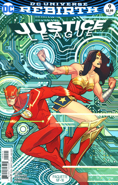 JUSTICE LEAGUE VOL 3 #9 COVER VARIANT B PAQUETTE