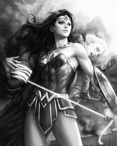 JUSTICE LEAGUE VS SUICIDE SQUAD #1 LEGACY ARTGERM B&W VARIANT