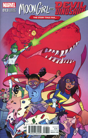 MOON GIRL & DEVIL DINOSAUR #13 COVER VARIANT B STORY THUS FAR