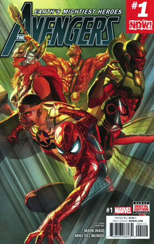 AVENGERS VOL 6 #1 2ND PTG ALEX ROSS VAR NOW