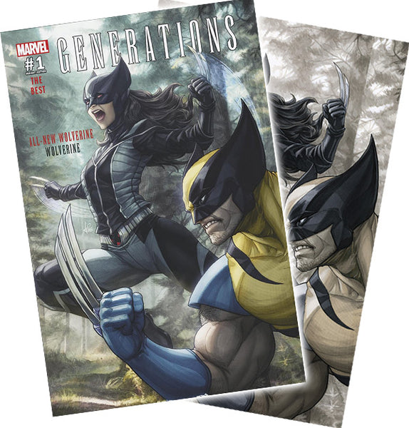 GENERATIONS WOLVERINE & ALL-NEW WOLVERINE #1 ARTGERM CONVENTION 2 PACK EXCLUSIVE