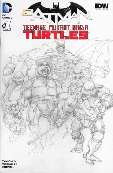 BATMAN TEENAGE MUTANT NINJA TURTLES #1 (OF 6) DYNAMIC FORCES B&W