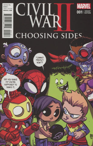 CIVIL WAR II CHOOSING SIDES #1 SKOTTIE YOUNG BABY VARIANT