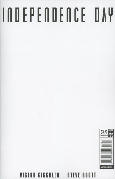INDEPENDENCE DAY #1 (OF 5) CVR E BLANK