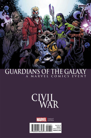 GUARDIANS OF GALAXY #7 MARK BAGLEY CIVIL WAR VARIANT