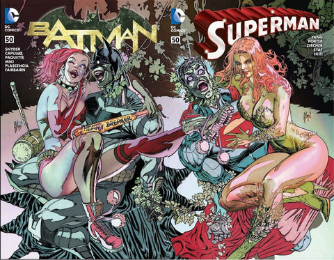 BATMAN #50 / SUPERMAN #50 COMICXPOSURE CONNECTING VARIANT SET