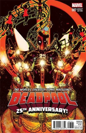 DEADPOOL #7 HARRIS DEADPOOL 25TH ANNIVERSARY VAR