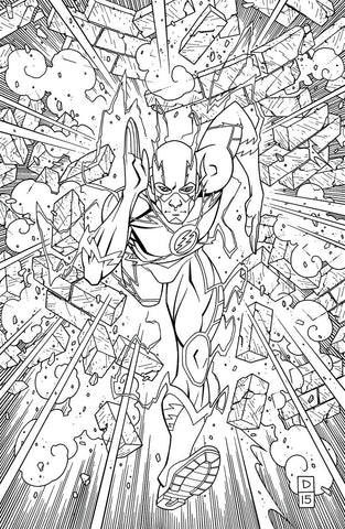 FLASH #48 ADULT COLORING BOOK VAR ED