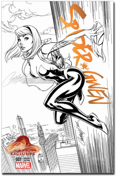 SPIDER-GWEN #1 J SCOTT CAMPBELL B&W EXCLUSIVE VARIANT