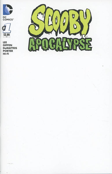 SCOOBY APOCALYPSE #1 BLANK (FOR SKETCH) VARIANT