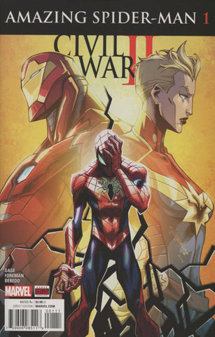 CIVIL WAR II AMAZING SPIDERMAN #1 REGULAR 1ST PRINT COVER