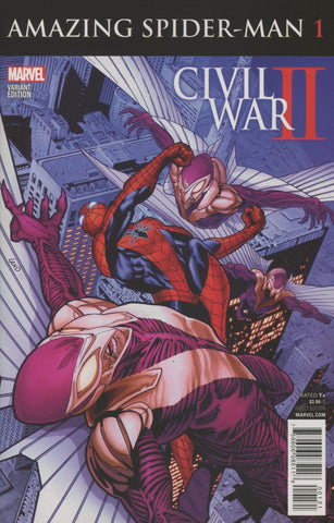 CIVIL WAR II AMAZING SPIDERMAN #1 TRAVEL FOREMAN VARIANT