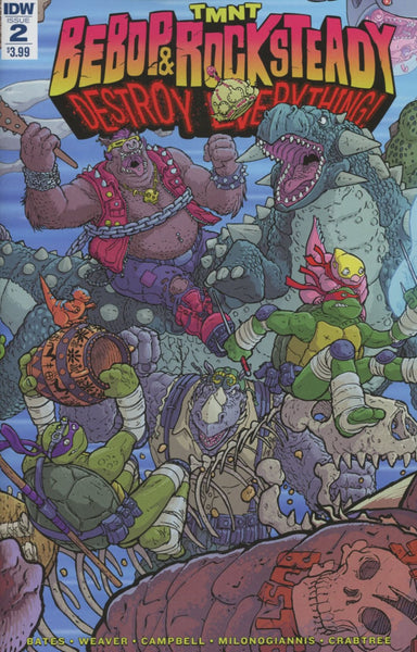 TMNT BEBOP & ROCKSTEADY DESTROY EVERYTHING #2 1ST PRINT