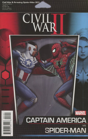 CIVIL WAR II AMAZING SPIDERMAN #1 CHRISTOPHER ACTION FIGURE VAR