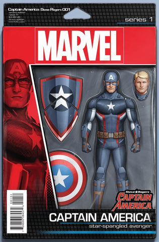 CAPTAIN AMERICA STEVE ROGERS #1 JTC ACTION FIGURE VARIANT