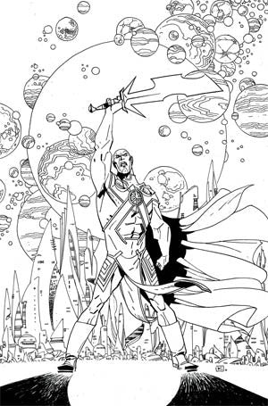 MARTIAN MANHUNTER #8 ADULT COLORING BOOK VAR ED