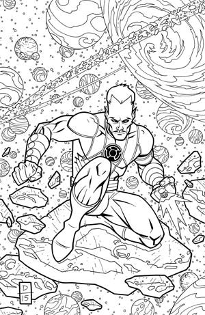 SINESTRO #19 ADULT COLORING BOOK VAR ED