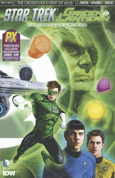 SDCC 2015 STAR TREK GREEN LANTERN #1 CVR B