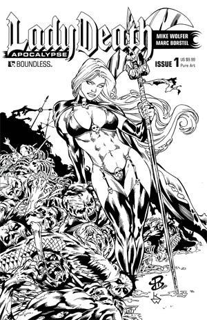 Lady Death Apocalypse #1 PREMIUM PURE ART