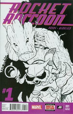 Rocket Raccoon Vol 2 #1 Cover Fourth Printing Variant