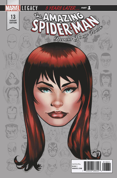 AMAZING SPIDER-MAN RENEW YOUR VOWS #13 LEG HEADSHOT VAR L