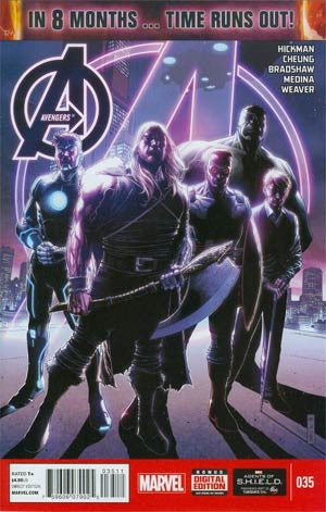 Avengers Vol 5 #35 Jim Cheung (Time Runs Out Tie-In)