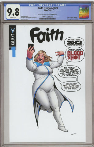 FAITH #1 COVER E PEREZ CGC REPLICA VARIANT