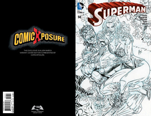 SUPERMAN #50 EXCLUSIVE COMICXPOSURE B&W CONNECTING VARIANT