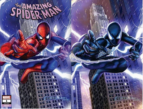 AMAZING SPIDER-MAN #1 GREG HORN 2 PACK EXCLUSIVE