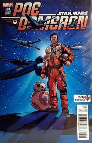 STAR WARS POE DAMERON #1 GAMESTOP JOELLE JONES VARIANT