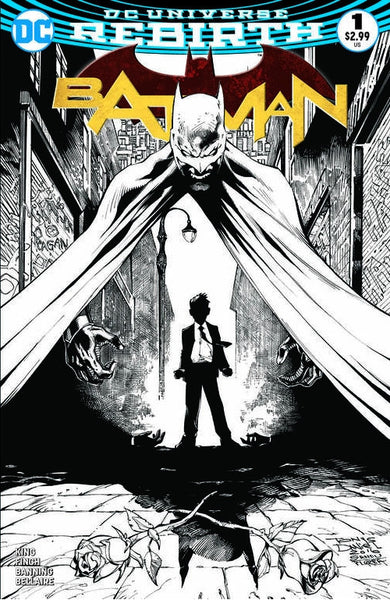 BATMAN VOL 3 #1 EPIC TONY DANIEL B&W SKETCH VARIANT