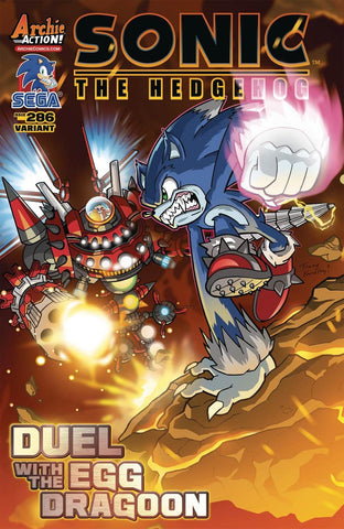 SONIC THE HEDGEHOG #286 COVER B VARIANT