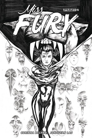 MISS FURY VOL 3 #5 COVER C LAU B&W SKETCH VARIANT