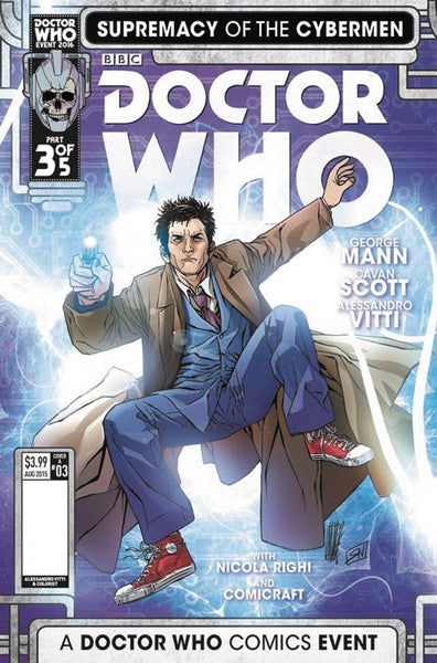 DOCTOR WHO SUPREMACY OF THE CYBERMEN #3 COVER A VITTI 1st PRINT