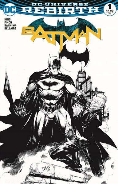 BATMAN VOL 3 #1 HERO UNIVERSITY SKETCH B&W VARIANT