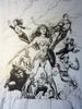 JUSTICE LEAGUE #1 FRIED PIE GARY FRANK SKETCH B&W VARIANT