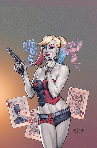 HARLEY QUINN VOL 3 #1 COMIC KINGS JOE LINSNER COLOR VARIANT