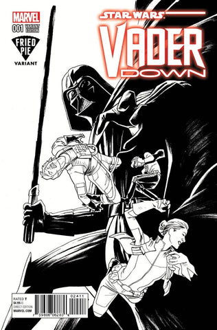 STAR WARS VADER DOWN #1 FRIED PIE B&W VARIANT