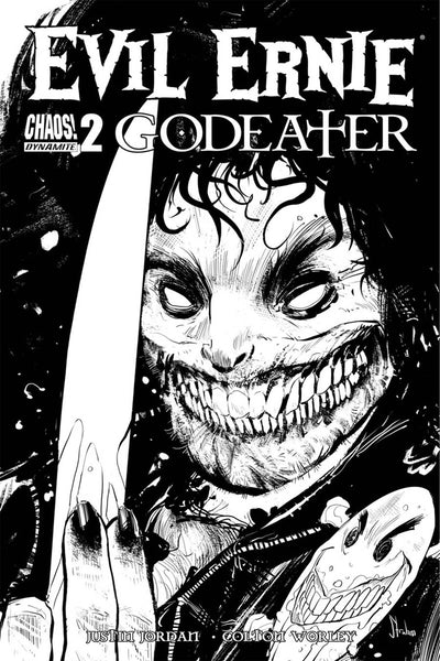 EVIL ERNIE GODEATER #2 COVER C STRAHM B&W SKETCH VARIANT