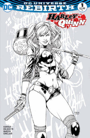 HARLEY QUINN VOL 3 #1 CINCINNATI COMIC EXPO FABOK SKETCH VARIANT