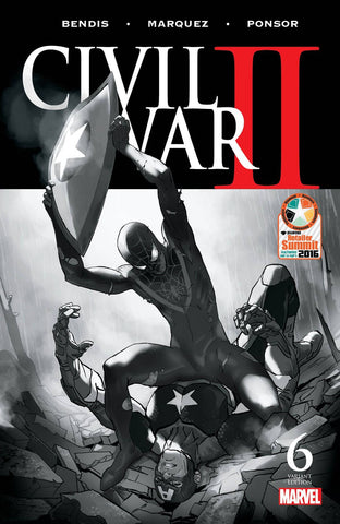 CIVIL WAR II #6 BALTIMORE RETAILER SUMMIT B&W SKETCH VARIANT