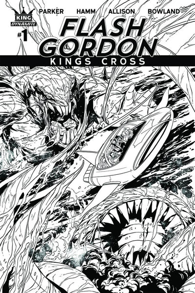 FLASH GORDON KINGS CROSS #1 COVER VARIANT E LAMING B&W SKETCH